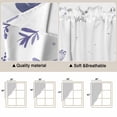 thumbnail image 5 of Purple Spring Floral Swag Valances for Windows, Kitchen Window Curtains Over Sink, Watercolor Elegant Pastoral Flowers Window Treatment Curtains for Living Room/Bedroom Curtains 2 Panel Sets 36"x45", 5 of 8
