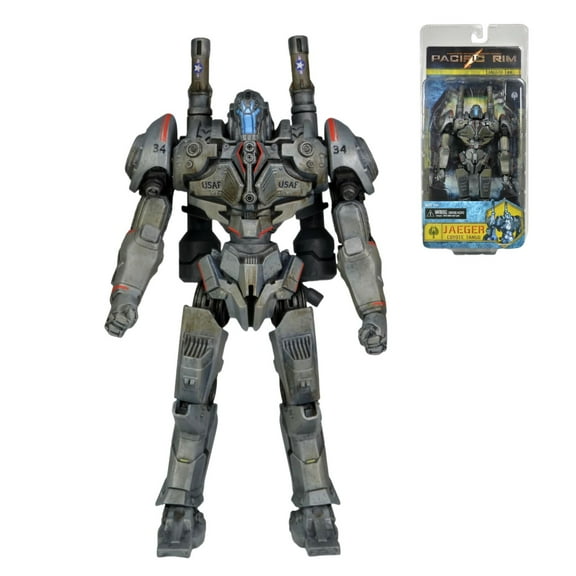 Pacific Rim Coyote Tango 7-Inch Articulated Action Figure – Battle-Damaged Collectible Movie Replica with Display Stand