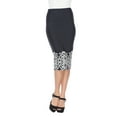thumbnail image 3 of Women's Vintage Printed Pencil Midi Skirt, 3 of 4