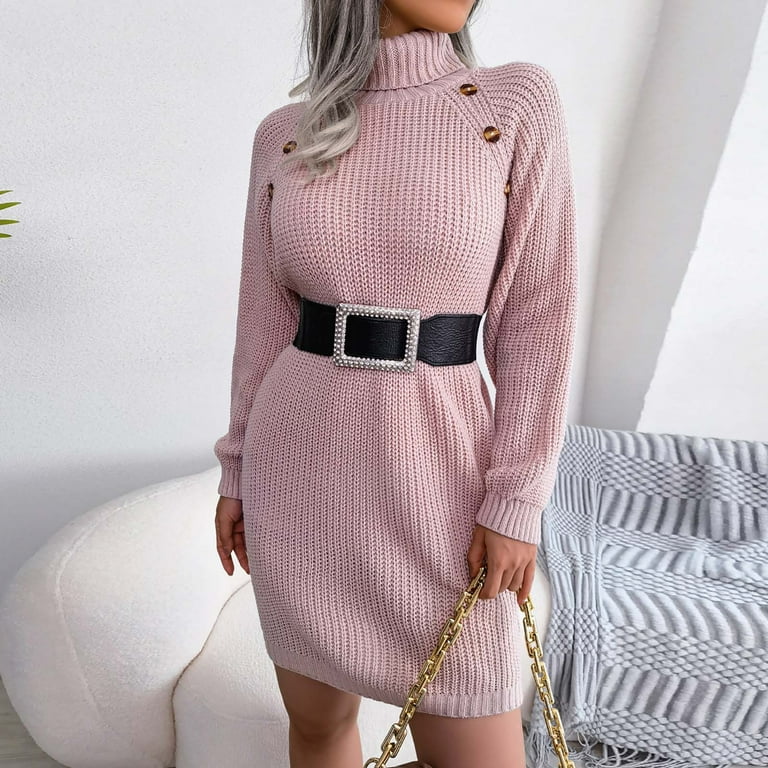 open lace back dress Pink Embellished Knit Dress | Monroe Dress main image 1