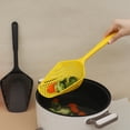 thumbnail image 6 of olkpmnmk 1Pc Silicone Spatula, High Heat Resistant Silicone Spatula, Non Stick Kitchen Utensil, Nylon Silicone Spatula for Frying Boiling Pasta Dumplings, Non-Stick Pans, Black, 6 of 9