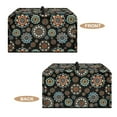 thumbnail image 4 of TSOVTHRID Boho Mandala Floral Print Toaster Oven Cover Dust-Proof Microwave Oven Cloth Cover with Handle Heat-Resistant Kitchen Machine Covers Case Protections Protector, 18.25"W x 14.5"D x 11"H, S, 4 of 7