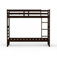 thumbnail image 5 of Plana Solid Wood Twin Over Twin Bunk Bed and Hanging Nightstand in Espresso, 5 of 8