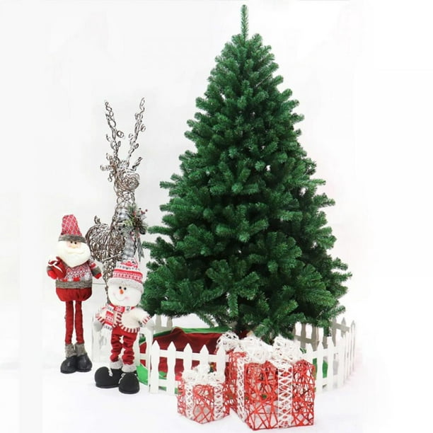 17.7 &quot; Hinged Artificial Christmas Pine Tree Holiday Decoration with Metal  Stand, Easy Assembly, for Outdoor and Indoor Decor Green - Walmart.com