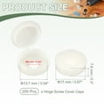 thumbnail image 2 of Screw Snap Covers, Plastic Hinged Screw Cover Caps for Home Furniture 6 mm & 200 Pack & Warm White, 2 of 7
