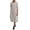 Grey, variant on Women s Casual Dress for Summer Round Neck Solid Color Modern Stylish Everyday Wear Green L