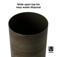 thumbnail image 4 of Umbra 4.75 gal Treela Plastic Open Top Bathroom Trash Can, Barnwood, 4 of 12
