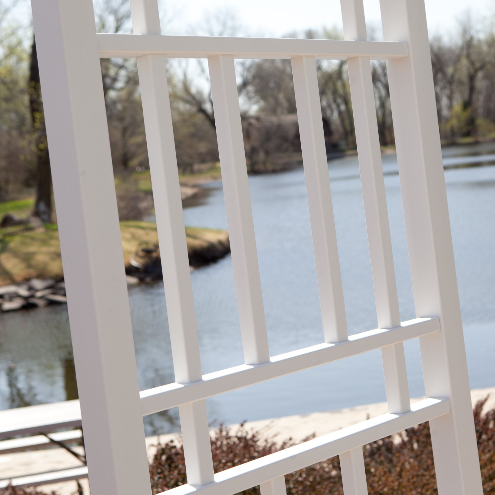 Dura-Trel Wellington Arbor 72" x 85" Outdoor Garden Arch Lattice Trellis