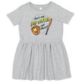 thumbnail image 3 of Inktastic That's My Big Sister out There Softball Girls Toddler Dress, 3 of 5