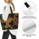 thumbnail image 3 of Fotbe Embroidery Chicken Rooster Bolsa Tote Estética de Lona con Estampado para Mujer - Bolsa Reutilizable de Hombro Casual para Vacaciones, Compras, Trabajo y Gimnasio, 3 of 8