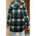 thumbnail image 4 of Fantaslook Flannel Shirts for Women Casual Plaid Shacket Pocketed Jacket Button Down Long Sleeve Shirts Coats, 4 of 6
