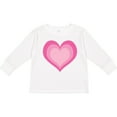 thumbnail image 3 of Inktastic Pink Valentine Heart Girls Long Sleeve Toddler T-Shirt, 3 of 5