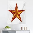 thumbnail image 1 of Prehistoric Country Tapestry, Grunge Western Star Retro Style Worn Aged Retro Country Design, Fabric Wall Hanging Decor for Bedroom Living Room Dorm, 5 Sizes, Redwood Marigold, by Ambesonne, 1 of 1