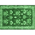 thumbnail image 1 of Ahgly Company Indoor Rectangle Animal Emerald Green Traditional Area Rugs, 5' x 8', 1 of 4