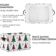 thumbnail image 3 of GZHJMY Collapsible Storage Basket Buffalo Plaid Christmas Trees Rectangular Storage Bins Baskets Toys Storage Bins with Handles for Bedroom Home Office 1PCS, 3 of 7