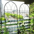 thumbnail image 5 of 4 Pack Metal Garden Trellis 78.7" x 19.7" Rustproof Trellis for Climbing Plants Outdoor Flower Support, 5 of 14