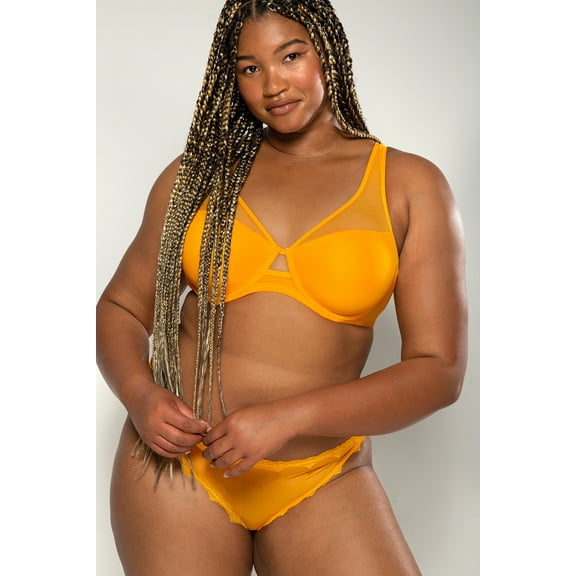 Smart & Sexy Women's Mesh Plunge Bra, Single and 2-Pack