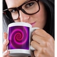 thumbnail image 2 of 3drose, Neon Spiral - Pink and Purple Neon Light Graphic, 15oz Mug, 2 of 6