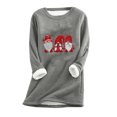 thumbnail image 1 of Birdeem Women's Large Loose Raglan Top Thickened and Velvet Lamb Wool Warm Underlay, 1 of 12