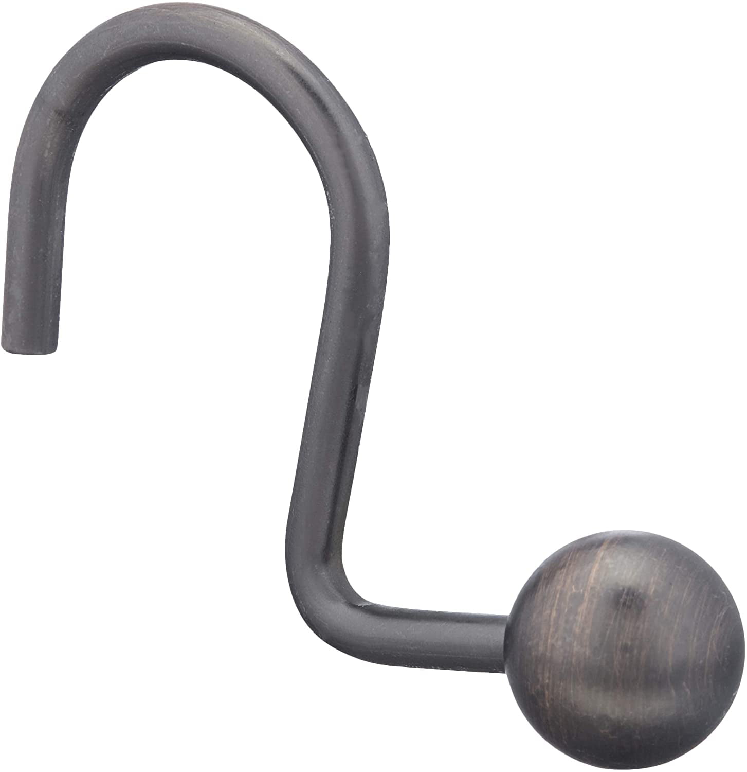 Details about   S Shaped Oil Rubbed Bronze heavy weight metal shower curtain hooks 