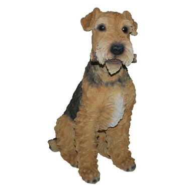 Hi-Line Gifts Airedale Terrier Outdoor Garden Statue - 18"