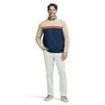 thumbnail image 3 of Men's IZOD Advantage Performance Fleece Crewneck Color: Carbon Colorblock Size: XXL, 3 of 4
