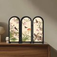 thumbnail image 1 of Elodie Chinese Design Mini Screen Ornament 3 Panel Divider for Fireplace Countertop A, 1 of 8