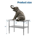 thumbnail image 3 of Stainless Steel Work Table,NSF Certified Kitchen Prep Table with Strong Load Capacity for Home,Restaurant,Hotel and Outdoors, 3 of 9
