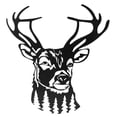 thumbnail image 1 of Deer Wall Art, Deer Head Decor Lightweight Iron Strong Structure  For Bedroom For Kitchen, 1 of 8