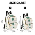 thumbnail image 2 of FORMRS Mini Backpack Purse for Women Travel Daypack Casual Shoulder Bag, Green Abstract Pattern, 2 of 7