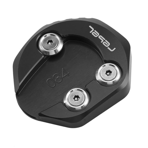Almohadilla de extensión de soporte para motocicleta, placa ampliadora de soporte lateral para Rebel CMX300 CMX500 2017-2021 (Blac