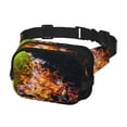thumbnail image 2 of Balery Tennis Ball In Fire1 Mochila Cinturón para Mujeres y Hombres, Bolsa de Cintura Impermeable de Doble Capa con Correa, 2 of 9