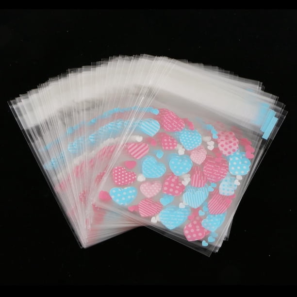 Bolsas de de 100 Piezas Bolsas de Bolsa de Exhibición de Dulces de Celofán de Celofán 27 Seleccionar M corazón colorido Macarena Bolsas de celofán autoadhesivas