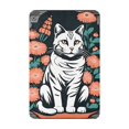 thumbnail image 1 of Tabby Chat Assis au Milieu des Fleurs Couverture Sherpa, 1 of 9