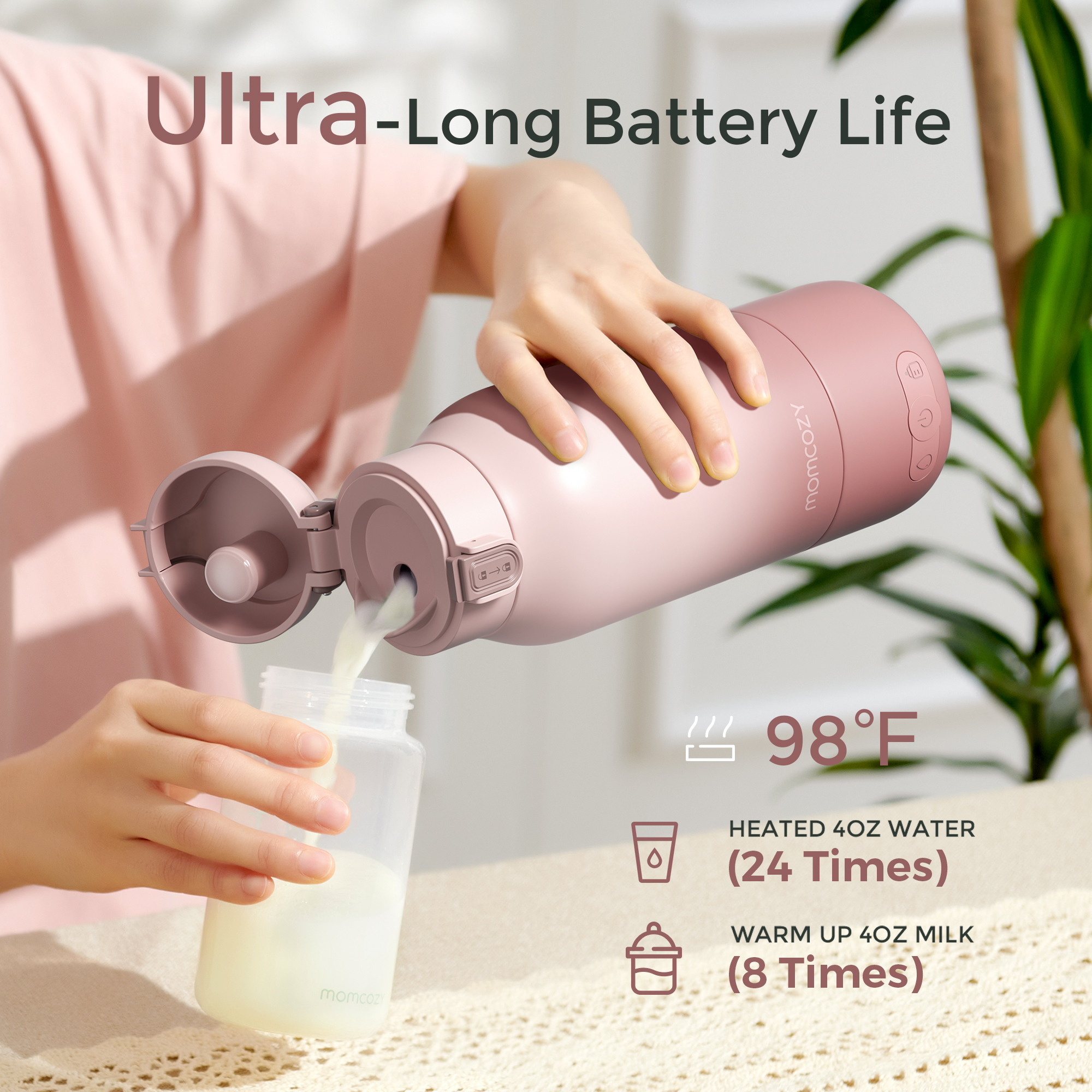 Momcozy Portable Bottle Warmer, 17oz Travel Milk Warmer photo 3