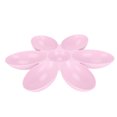 thumbnail image 2 of Cuencos para gatos de grado alimenticio con forma de pétalos de flor, 6 rejillas, para comida y agua (rosa), 2 of 14