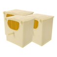 thumbnail image 2 of 3pcs Bird Breading Nest Artificial Nesting Box Bird Nest Plastic Nest Box Hanging Bird Hut, 2 of 5