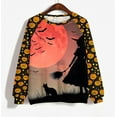 thumbnail image 4 of VKOYWKM Halloween Sweatshirts Women Witch Graphic Sweatshirt Party Tops Fall Long Sleeve Crewneck Sweatshirts Vintage Halloween Sweatshirt, 4 of 5