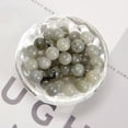 thumbnail image 3 of K-KED Natural Gray Labradorite Smooth Round Beads 6mm 8mm 10mm 12mm 15.5" Strand-10 mm, 3 of 6