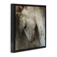 thumbnail image 4 of Stupell Industries Rustic Horse Portrait Animals & Insects Painting Black Floater Framed Canvas Art Print Wall Art, 18 x 18, 4 of 10