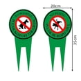 thumbnail image 2 of No Peeing and No Pooping Dog Sign, Metal Yard Sign, Please Be Respectful, Keep Off The Grass, 14" x 8", UV Protected & Waterproof, Outdoor Use 2Pcs, 2 of 6