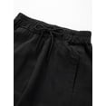 thumbnail image 6 of inhzoy Kids Girls Cargo Jogger Pants 4 Pockets Cotton Fashion Bottoms with Drawstring Black 4, 6 of 8