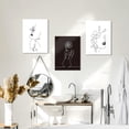 thumbnail image 4 of Minimalist Woman Line Art Women Flower Painting Line Drawing Canvas Wall Art Woman Line Art Poster Abstract Female Paintings for Bedroom Bathroom Living Room Home Decor, 4 of 6