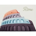 thumbnail image 2 of Prime, Marcus 14x12 White Modern Wood Framed Museum Art Print Titled - Colorful Rome 1, 2 of 4