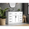 thumbnail image 3 of Elegant Kitchen and Bath Alden 48 inch Single Bathroom Vanity in White, 3 of 10