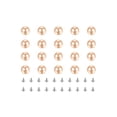 thumbnail image 1 of Uxcell Pearl Rivet Studs Kit 10mm Pearl Rivets Faux Pearls Rivets Light Gold Tone 50Set, 1 of 6