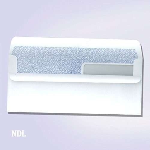 Double Window Envelopes Self Seal with Security Tint Inside, Compatible