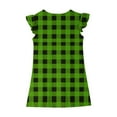 thumbnail image 7 of Girls Dresses Summer Size 4-14 Cute Ruffle Sleeveless Crewneck Sundresses Teens Juniors Plaid Printed Pullover Beach Midi Dress, 7 of 7