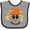 Heather and Black, variant on Halloween Scarecrow Male Face Boys or Girls Baby Bib