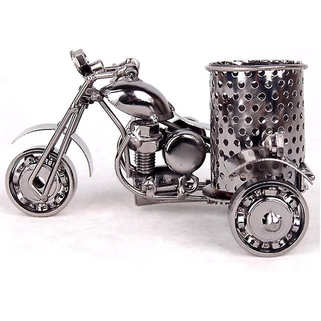 Accesorios Creativos De Almacenamiento De Escritorio De Oficina, Portalápices De Metal Harley The Motorcycle Loves Negro, Idea De Regalo Muy Genial
